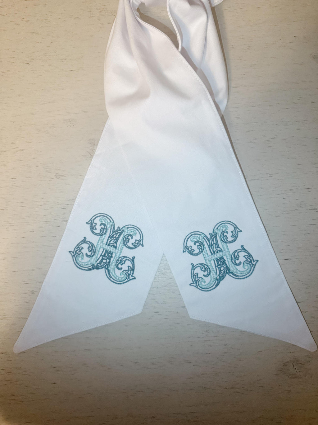 Custom Embroidered Wreath Sash