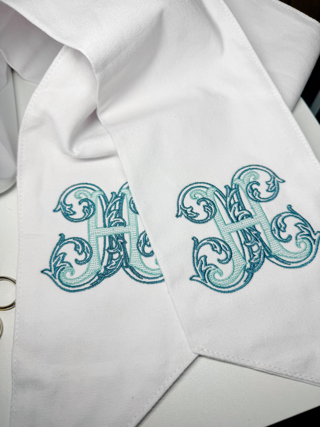 Custom Embroidered Wreath Sash