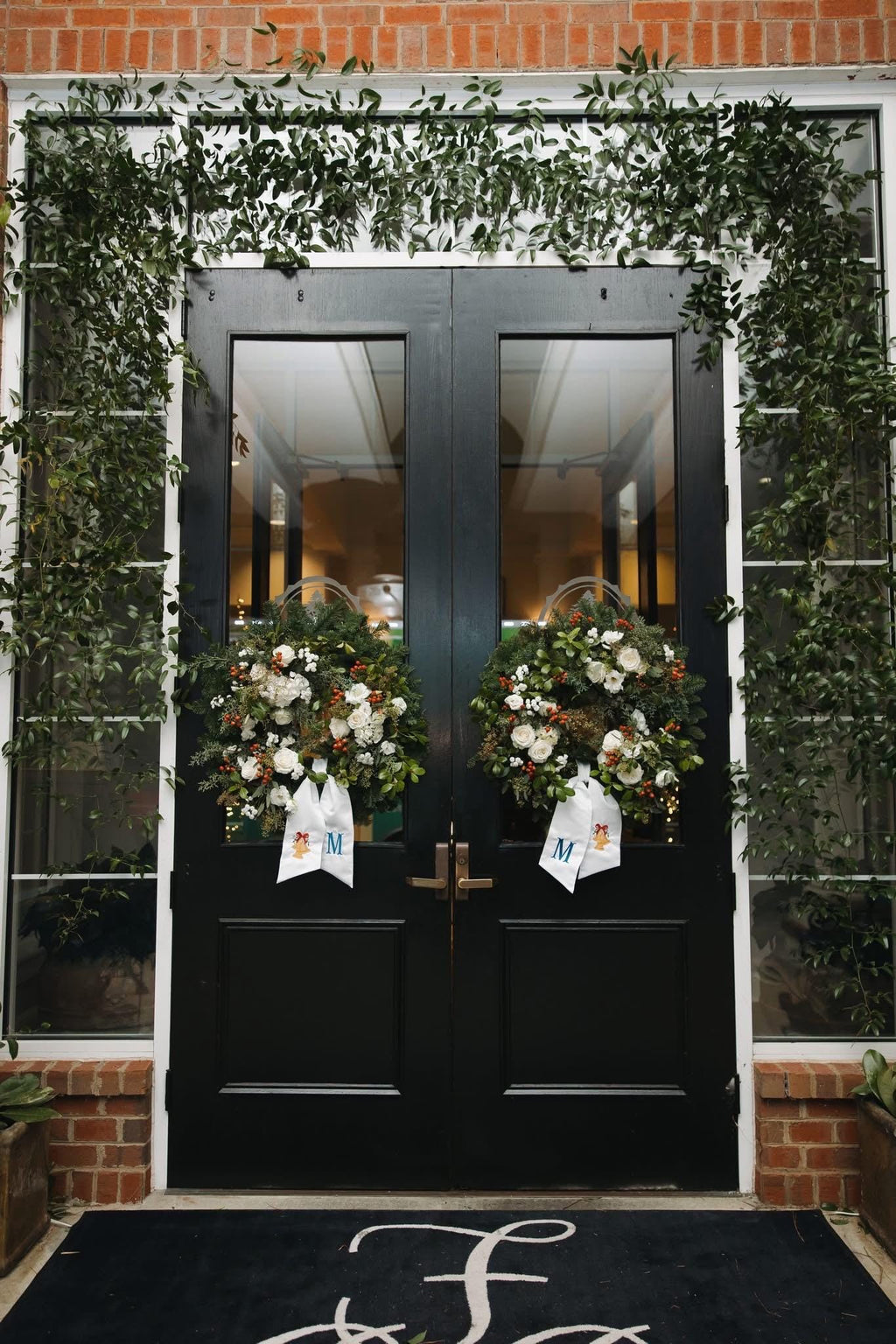 Custom Embroidered Wreath Sash