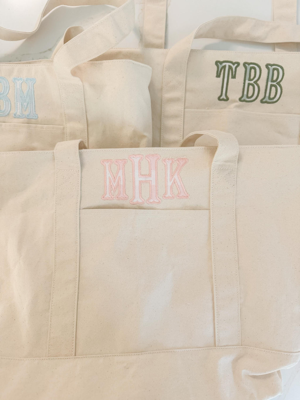 Custom Appliqué or Monogrammed Boat Tote Bag