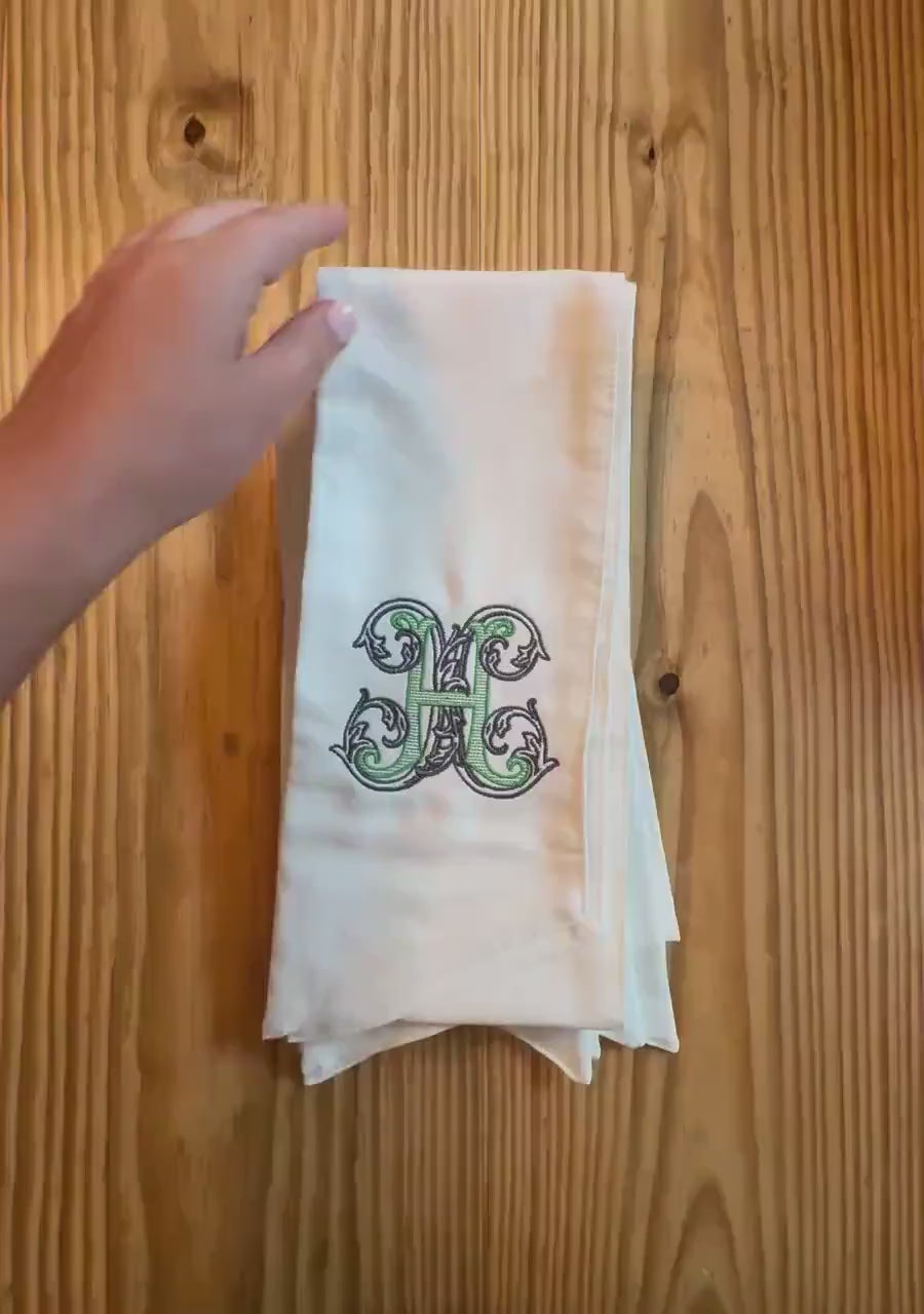 Custom Embroidered Wreath Sash